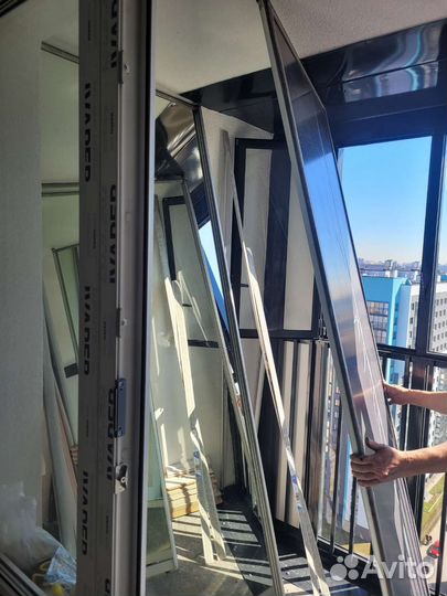 Зеркальные двери для шкафа купе бу