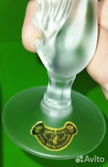 Подсвечник. Гусь хрустальный