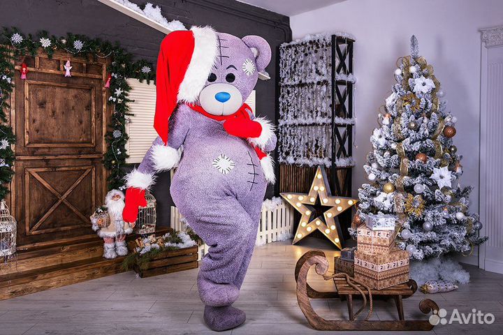 Белый медведь и Мишка Тедди поздравление