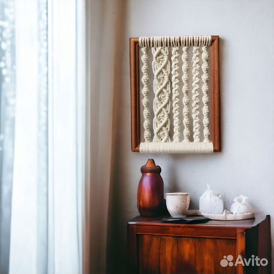 Настенное панно макраме картина интерьерная