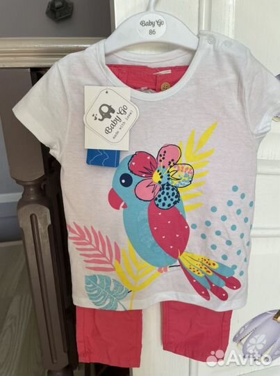Костюм брюки и футболка baby go новый