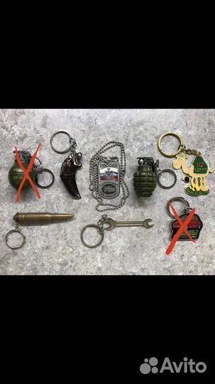 Брелок зажигалка брелок патрон для ключей