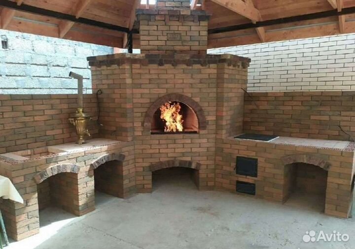 Печи камины барбекю, строительство мангалов