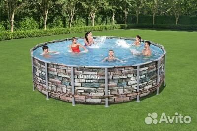 56966 Bestway Каркасный бассейн 488х122. 19480л