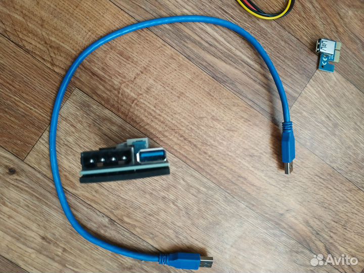 Райзер pci-e, выход - молекс