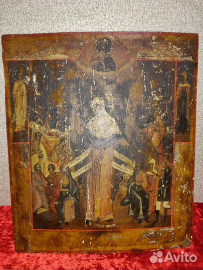 Старинная икона 19-го века