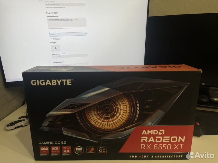 Видеокарта amd radeon rx 6650 xt Gigabyte gaming