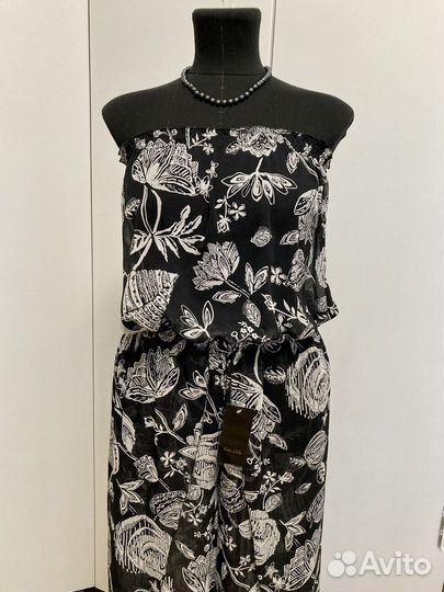 Пляжный комбинезон летний шифон 46-52