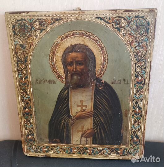 Икона антикварная старинная xx века