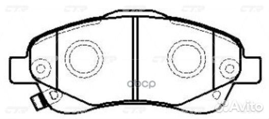 CKT-154 Колодки тормозные дисковые перед