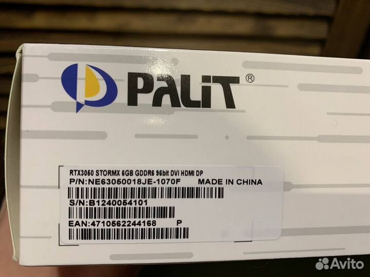 Видеокарта новая Palit GeForce RTX3050 stormX