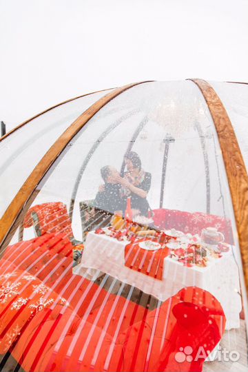 Романтический сюрприз и ужин под куполом