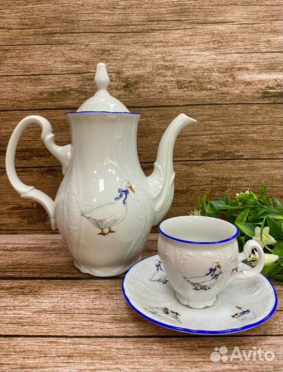 Чашка с блюдцем кофейная 