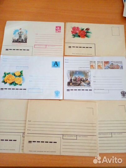 Открытки и конверты советские