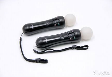 Комплекта два Мува - Move для PS4 / PS3 + наушники