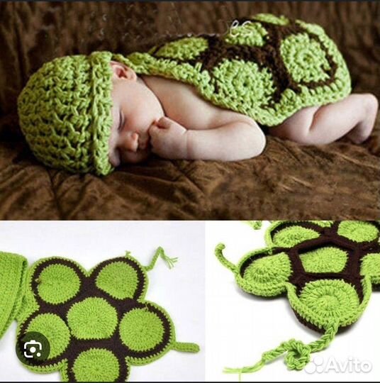 Вязаный костюм черепашки