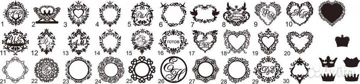 Монограмма Свадебный герб