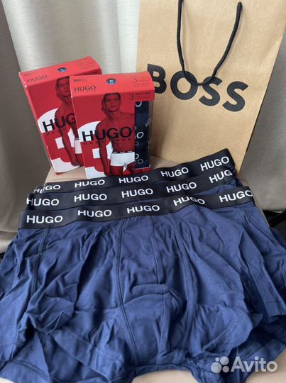 Трусы боксеры 3 шт Hugo Boss оригинал