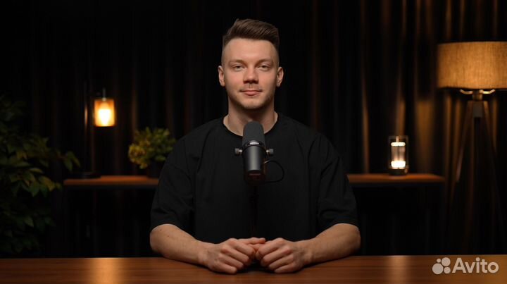 Съёмка YouTube-выпуска в студии