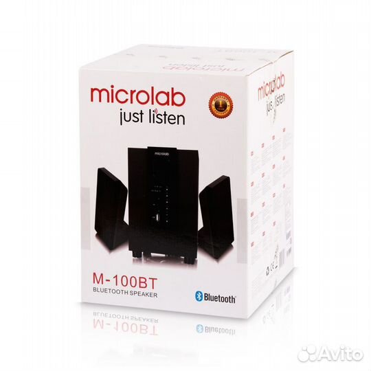 Колонки 2.1 microlab M-100BT, черный цвет, 22.5+5W