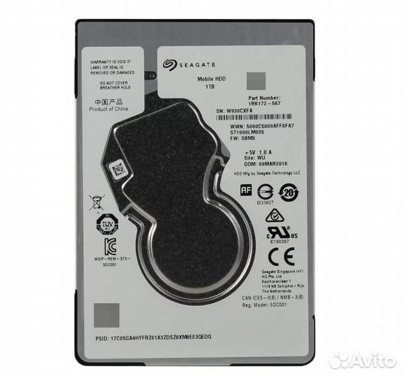 Жесткий диск Seagate Mobile HDD 1тб