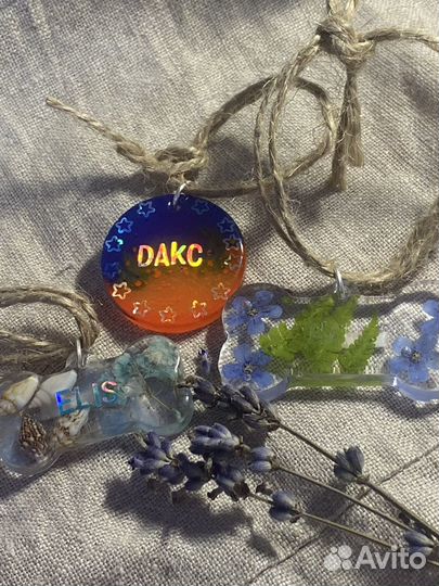 Адресник из эпоксидной смолы