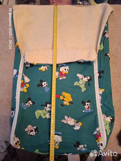 Зимний конверт в коляску или сани