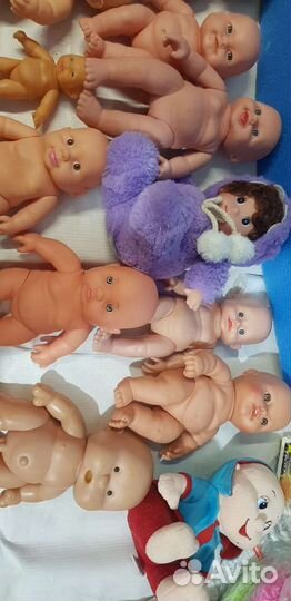 Пакетом пупсы 17- 32см, 13штук