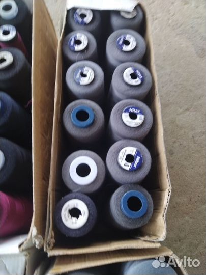 Нитки швейные остатки с производства