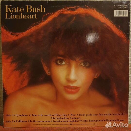Kate Bush - Lionheart 1984 винил