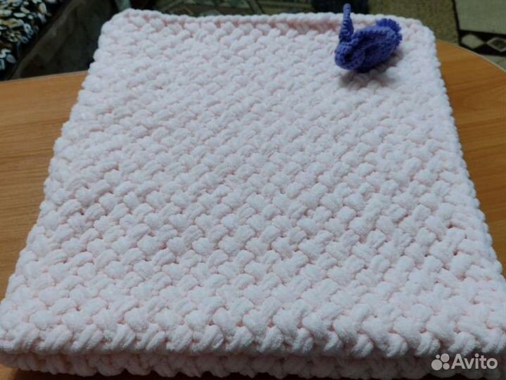 Плед детский вязаный ручная работа