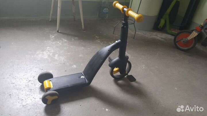 Детский 3-колесный самокат-беговел Bert Kids