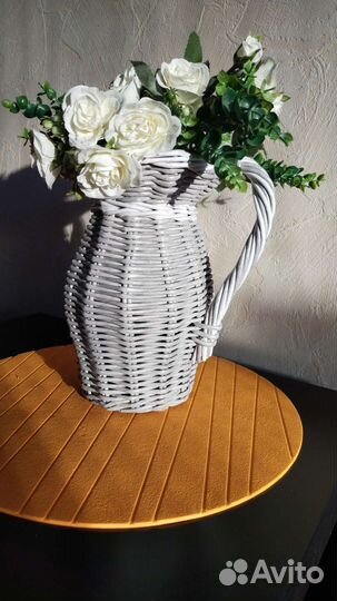 Плетёная ваза-кувшин