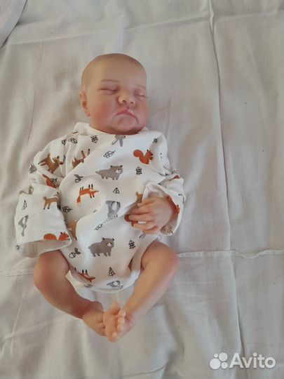 Кукла Реборн мальчик 50 см Сэм