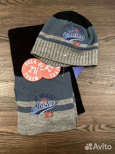 Комплект шапка и шарф lc waikiki новые