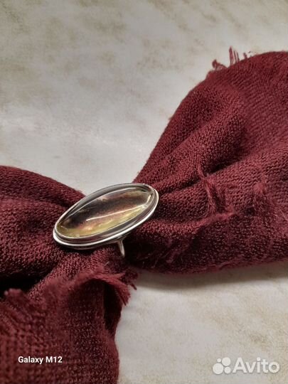 Кольцо с горным хрусталем