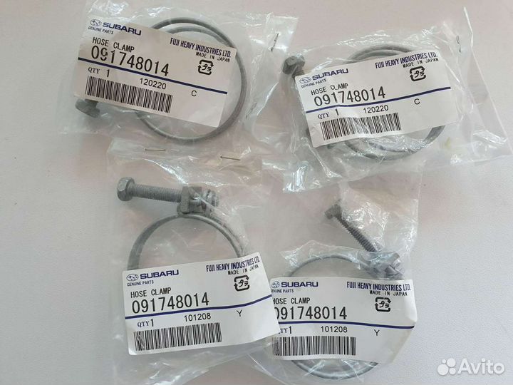 Хомут патрубка радиатора Subaru 091748014