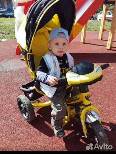 Детский велосипед коляска