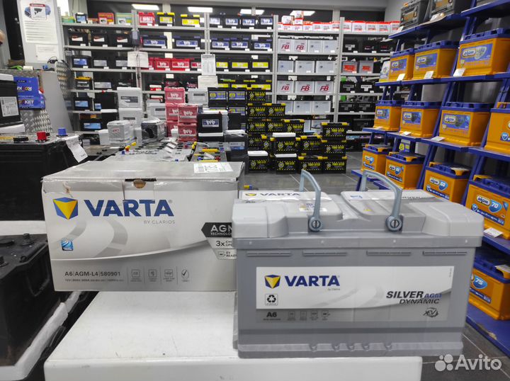 Аккумулятор 80Ah AGM Varta start-stop Webasto