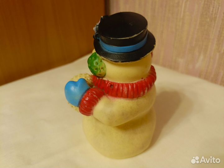Резиновая игрушка снеговик СССР