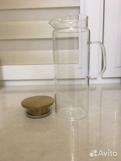 Кувшин с крышкой и чайник с крышкой (стекло )
