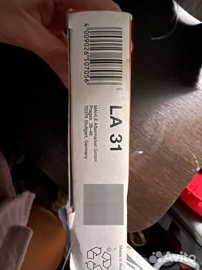 Салонный фильтр knecht mahle la31