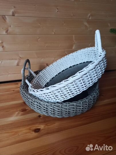 Поднос, корзина плетеная из ротанга