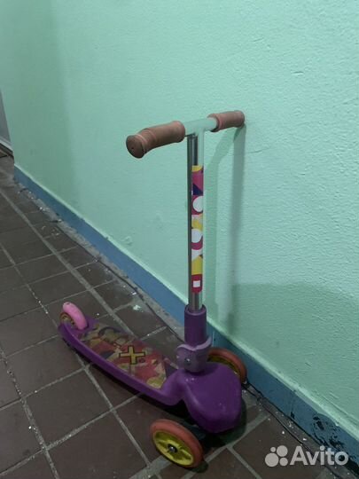 Самокат детский трехколесный складной