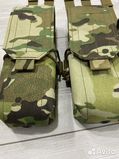 Закрытый подсумок под 2 магазина ак