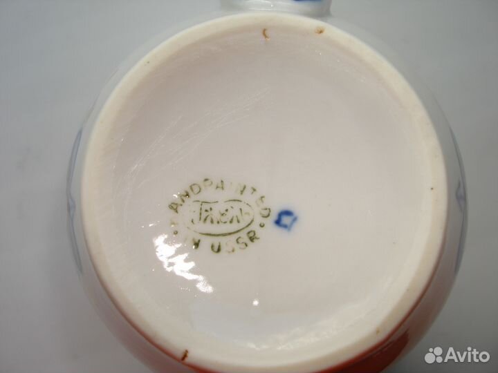 Чайник. Гжель. Позолота. СССР Экспортный вариант