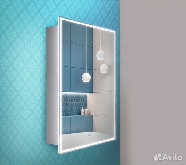 Зеркальный шкаф в ванную Дельта