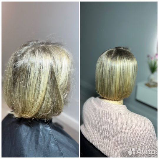 Кератиновое выпрямление ботокс восстановление