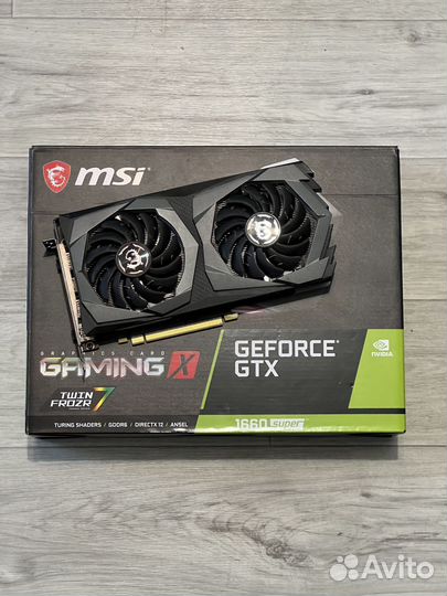 Видеокарта MSI GTX 1660 super gamingx 6GB