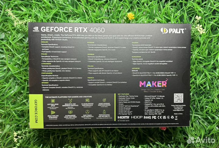 Видеокарта RTX 4060 (Новая,Гарантия)